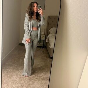 Women's Gray Sparkly Suit